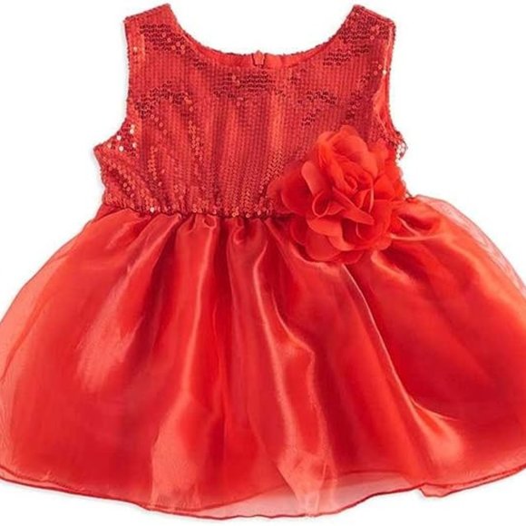 Baby Girls Red Sequin Dress 12-18 months - Picture 1 of 1